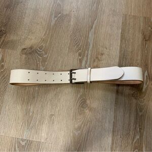 Gap Classic Cream Leather Belt women’s medium cow leather made in USA
